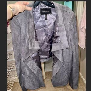 BCBG Maxazria Suede Women's Blazer Jacket, Small, NWOT, taupe color